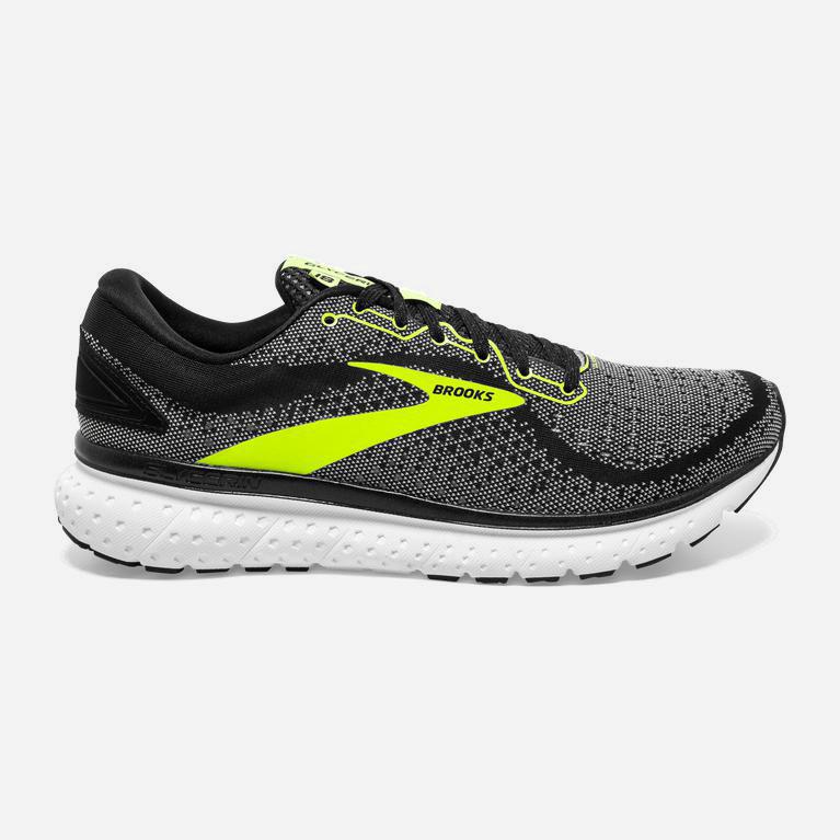 Tenis Brooks Glycerin 18 - Zapatillas Para Correr En Asfalto Hombre - Gris / Verde Amarillo / Negras